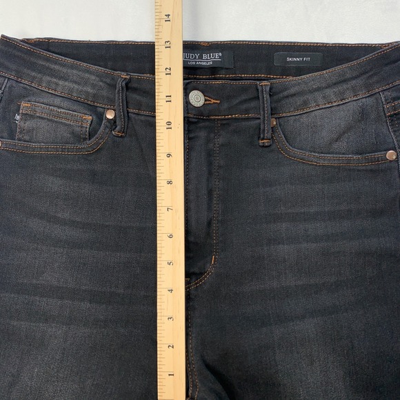 Judy Blue Los Angeles Jeans Womens 15/32 Black Skinny Fit High Rise Casual‎ - Picture 7 of 9